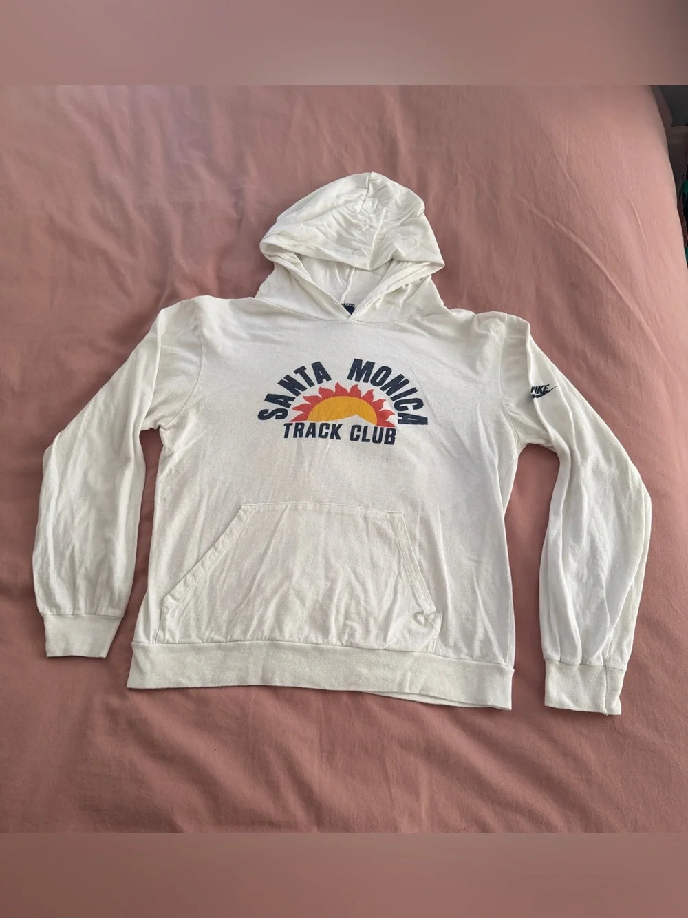 Vintage Men’s Nike Santa Monica Track Club White Hoodie